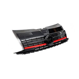 Передняя решетка с красной полосой (под эмблему) Volkswagen T6 2015-2024 гг.
