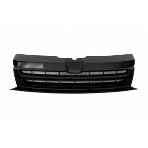 Передняя решётка чёрный глянец (без эмблемы) Volkswagen T5 2010-2015 гг.