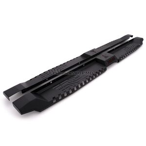 Боковые пороги Dakar V2 без LED (2 шт, металл) Isuzu D-Max 2002-2011 гг.