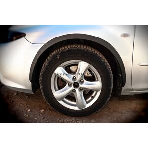 Расширители арок (SD-SW) (4 шт, черные, ABS пластик) Mazda 6 2003-2008 гг.