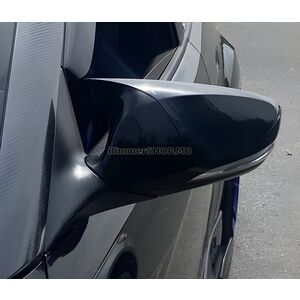 Накладки на зеркала с вырезом под поворотник в стиле BMW (2 шт) Hyundai Veloster 2011-2017 гг.