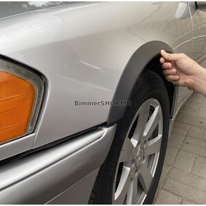 Расширители арок (4 шт, черные, ABS-пластик) Mercedes C-class W202 1993-2001 гг.