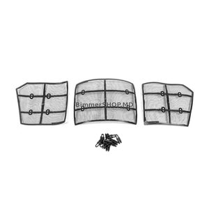 Защитная сетка на решетку радиатора (2013-2017) Toyota Land Cruiser Prado 150 2009-2023 гг.