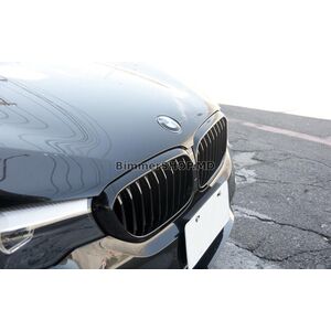 Ноздри 1 Полоса (2017-2020, Черный глянец) BMW 5 серия G30/G31 2017-2023 гг.