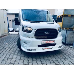 Накладка на передний бампер ERA (2019+, грунт под покраску) Ford Transit 2014- гг.