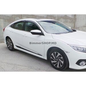 Молдинги на двери (4 шт, черные) Honda Civic Sedan X 2016-2021 гг.