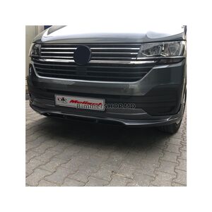 Накладка на передний бампер 2019+ (грунт под покраску) Volkswagen T6 2015-2024 гг.