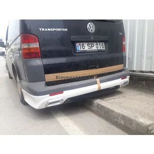Задняя нижняя накладка Sport 3 (грунтованная под покраску) Volkswagen T6 2015-2024 гг.