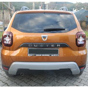 Накладка на задний бампер U-Type (ABS, серый) Renault Duster 2018-2024 гг.