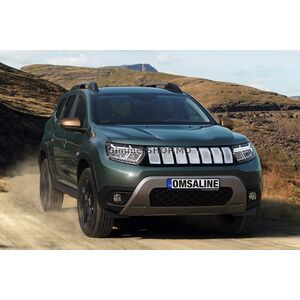 Передняя решетка (серая) Dacia Duster 2018-2024 гг.