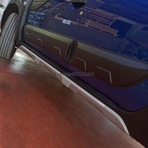 Накладки на пороги EuroCap (2 шт, серые) Renault Duster 2018-2024 гг.
