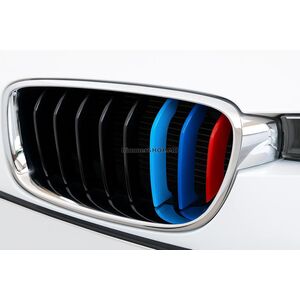Накладки на решетку радиатора 8-полосную (3 шт) BMW 3 серия F30/F31 2012-2019 гг.