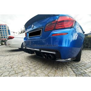 Задний диффузор DPT V-1 (для M-Performance, Черный Глянец) BMW 5 серия F10/F11 2010–2016 гг.
