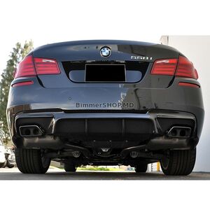 Задний диффузор DPT V-2 (для M-Performance, Черный Глянец) BMW 5 серия F10/F11 2010–2016 гг.