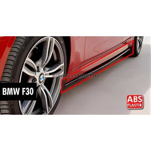 Накладки на пороги DPT V-1 (для порогов M-Sport, черный глянец) BMW 3 серия F30/F31 2012-2019 гг.