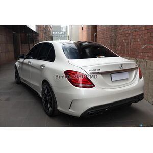 Задний диффузор с насадками на выхлоп (дизайн C63 2014-2018) Mercedes C-сlass W205 2014-2021 гг.