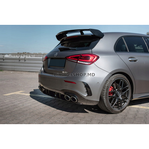 Задний диффузор с насадками на выхлоп (Дизайн A45 HB) Mercedes A-сlass W177 2018- гг.
