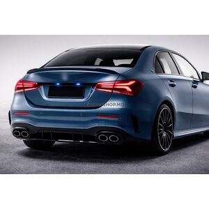 Задний диффузор с насадками на выхлоп (Дизайн A45 SD) Mercedes A-сlass W177 2018- гг.