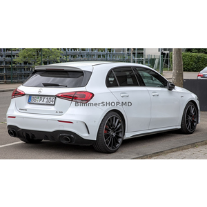 Задний диффузор с насадками на выхлоп (Дизайн A35 HB) Mercedes A-сlass W177 2018- гг.
