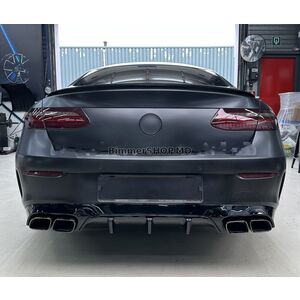 Задний диффузор Black с насадками Black (Дизайн AMG63) Mercedes E-class coupe C238 2016-2024 гг.