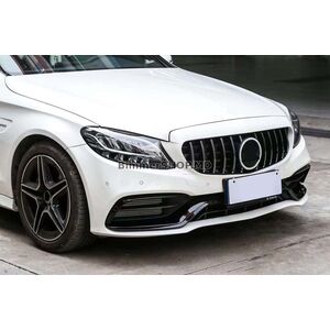 Передний бампер в сборе (дизайн AMG C63 2018-2021) Mercedes C-сlass W205 2014-2021 гг.