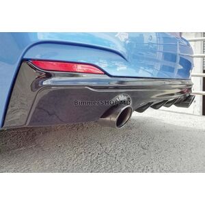 Задний диффузор DPT (Черный Глянец) BMW 2 серия F22/F23 2014-2021