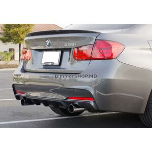Задний диффузор DPT V-4 (для M-Performance, Черный Глянец) BMW 3 серия F30/F31 2012-2019 гг.