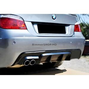Задний диффузор DPT V-1 (для M-Sport, Черный Глянец) BMW 5 серия E60/E61 2003-2010 гг.