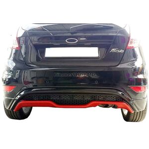 Задний диффузор DPT V-3 (HB, Черный Глянец) Ford Fiesta 2008-2017 гг.