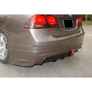 Задний диффузор DPT V-2 (Черный Глянец) Honda Civic Sedan VIII 2006-2011 гг.
