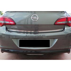 Задний диффузор DPT V-2 (SD, Черный Глянец) Opel Astra J 2009-2015 гг.