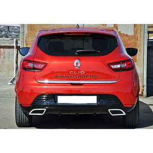 Задний диффузор DPT V-2 (Черный Глянец) Renault Clio IV 2012-2019 гг.
