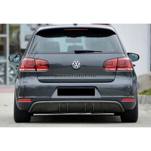 Задний диффузор DPT V-3 (для GTI, Черный Глянец) Volkswagen Golf 6 2008-2014 гг.