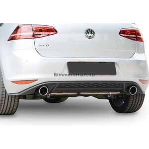 Задний диффузор DPT V-2 (для GTI, 2012-2017, Черный Глянец) Volkswagen Golf 7/E-Golf 2012-2020 гг.