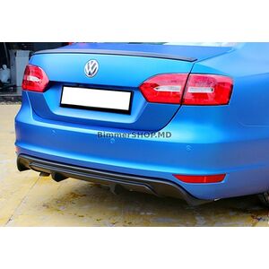 Задний Диффузор DPT (2011-2014, Черный Глянец) Volkswagen Jetta 2011-2018 гг.