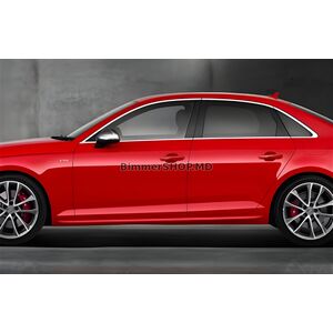 Боковые Пороги DPT V-2 (Черный Глянец) Audi A4 B8 2007-2015 гг.