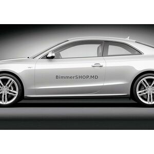 Боковые Пороги DPT (Черный Глянец) Audi A5 2007-2015 гг.