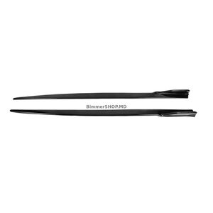 Боковые пороги DPT V-2 (под пороги M-Sport, Черный глянец) BMW 3 серия F30/F31 2012-2019 гг.