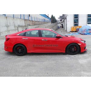 Боковые Пороги DPT V-3 (Грунтованные под Покраску) Honda Civic Sedan X 2016-2021 гг.
