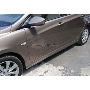 Боковые Пороги DPT (грунтованные под покраску) Hyundai Accent 2011-2017 гг.