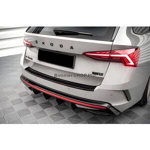 Задний диффузор DPT (Черный Глянец) Skoda Octavia IV A8 2020- гг.