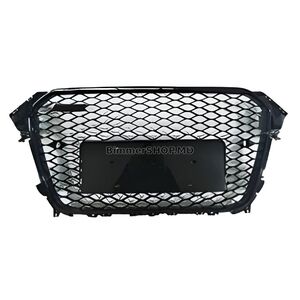 Передняя решетка RS-Style (без логотипа, 2012-2015, черная) Audi A4 B8 2007-2015 гг.