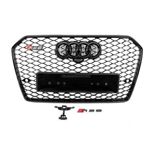 Передняя черная решетка RS-style (2014-2017) Audi A6 C7 2011-2017 гг.