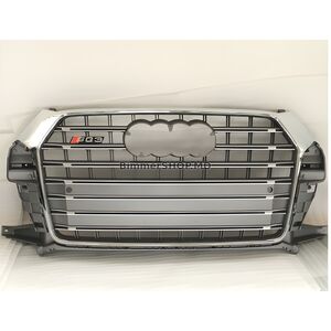 Передняя решетка RSQ-Style (2015-2019, черная с хромом) Audi Q3 2011-2019 гг.
