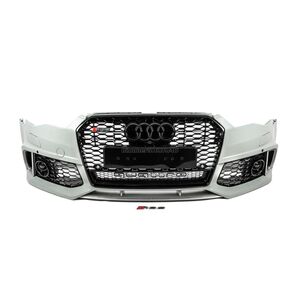 Передний бампер с черной решеткой RS6-Style (2014–2017) Audi A6 C7 2011-2017 гг.