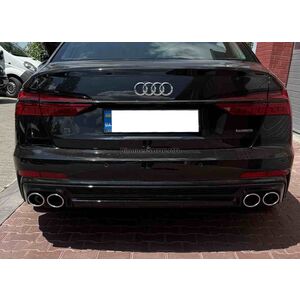 Задний диффузор с насадками S-Style (для S / S-Line) Audi A6 C8 2018–2025 гг.