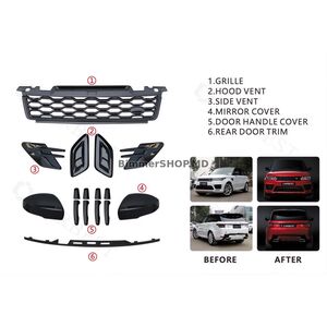 Комплект обвеса Black Pack (2018-2022) Range Rover Sport 2014-2022 гг.
