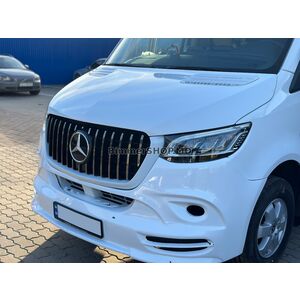 Передняя решетка Panamericana GT Хром Premium V1 С рамкой Mercedes Sprinter W907/W910 2018- гг.