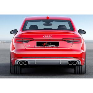 Диффузор заднего бампера DPT (2015-2019) Audi A4 B9 2015-2024 гг.