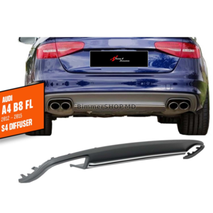 Диффузор заднего бампера DPT V1 (2012-2015) Audi A4 B8 2007-2015 гг.